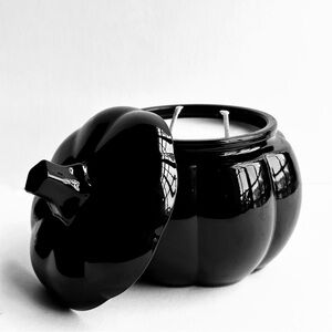 Pumpkin Noir Soy Scented Candle in Ceramic Pumpkin Jar - 14 oz